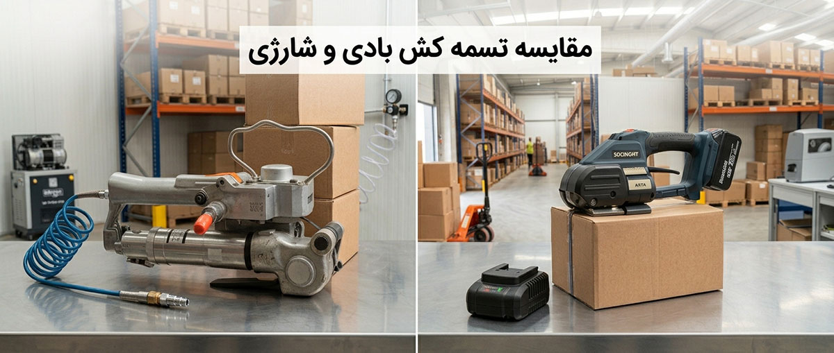 مقایسه تسمه کش بادی و شارژی