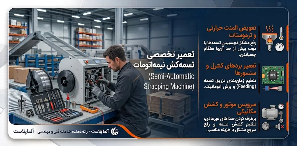 تعمیر تسمه‌ کش نیمه‌ اتومات