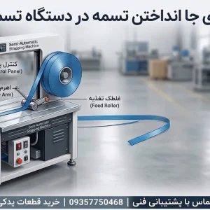 راهنمای قدم به قدم نحوه جا انداختن تسمه در دستگاه تسمه کش اتوماتیک و نیمه اتوماتیک